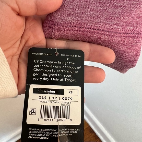 C9 Training Hoodie Full Zip Magenta Heather - Picture 6 of 9